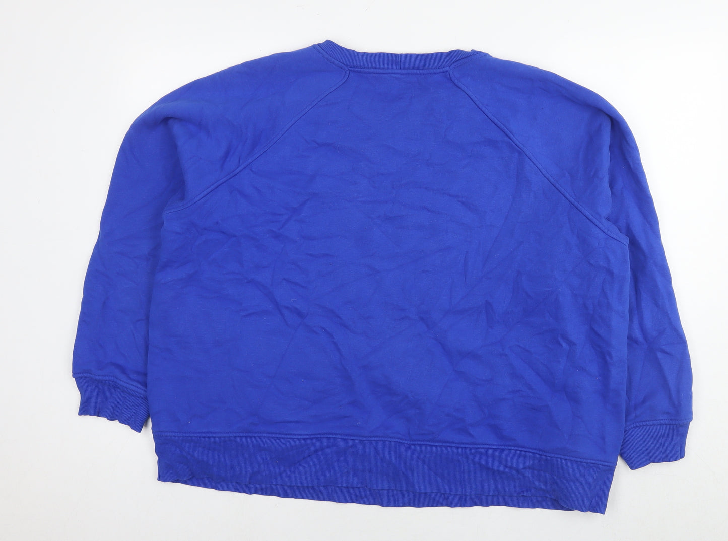 GOODMOVE Womens Blue Cotton Pullover Sweatshirt Size 20 Pullover