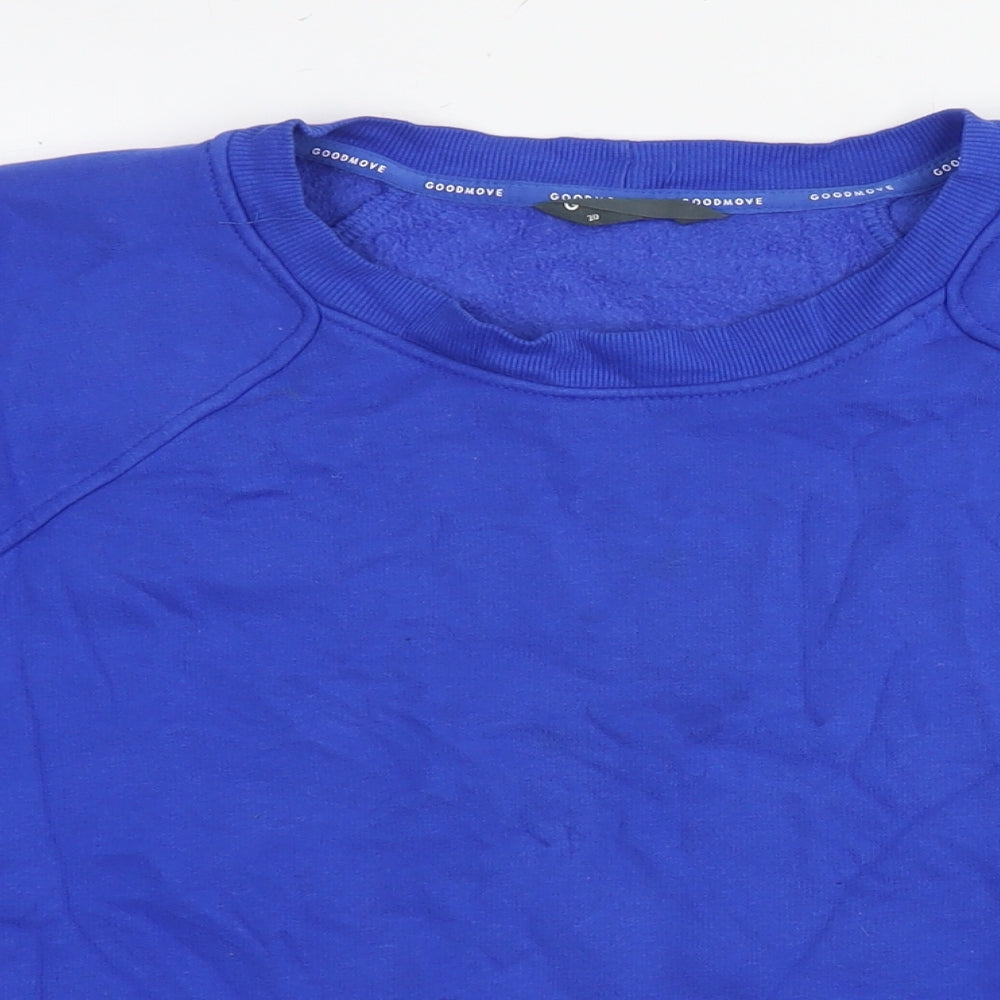 GOODMOVE Womens Blue Cotton Pullover Sweatshirt Size 20 Pullover