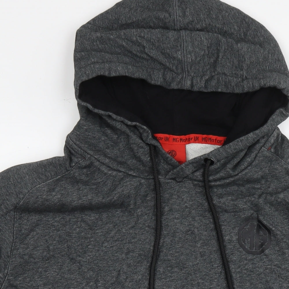 MG Motors Mens Grey Cotton Pullover Hoodie Size 2XL - Logo