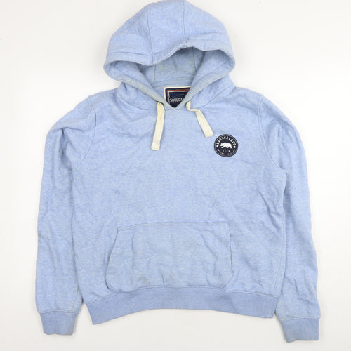SoulCal&Co Womens Blue Cotton Pullover Hoodie Size 14 Pullover