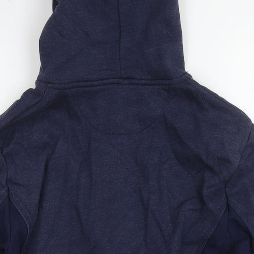 Skechers Womens Blue Cotton Full Zip Hoodie Size 14 Zip