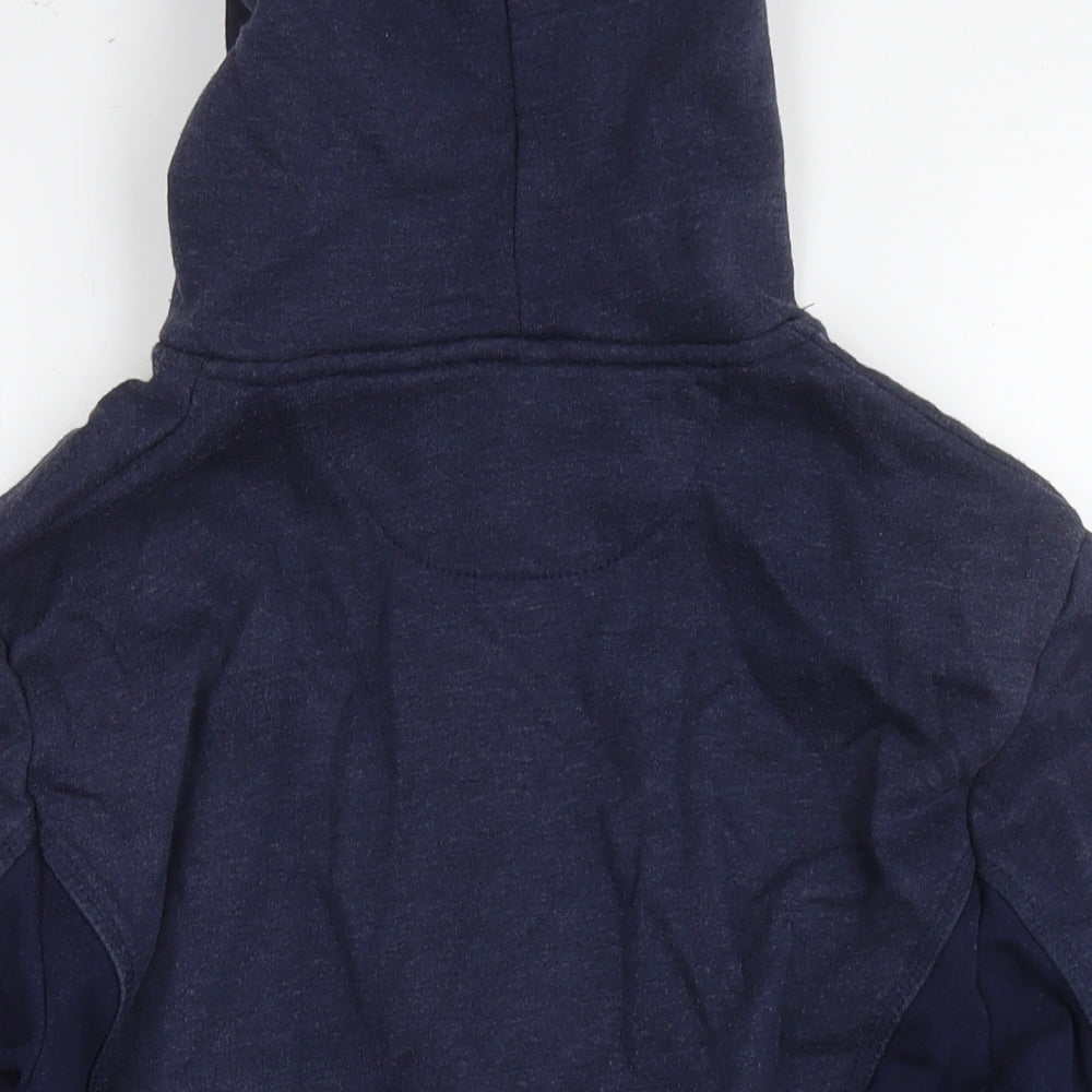 Skechers Womens Blue Cotton Full Zip Hoodie Size 14 Zip