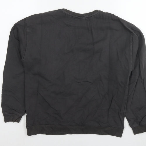 acdc Womens Brown Cotton Pullover Sweatshirt Size 8 Pullover - Logo