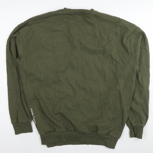 Cool Type Womens Green Cotton Pullover Sweatshirt Size L Pullover