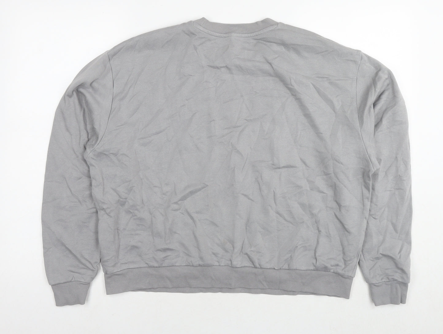 H&M Womens Grey Cotton Pullover Sweatshirt Size 8 Pullover - 72