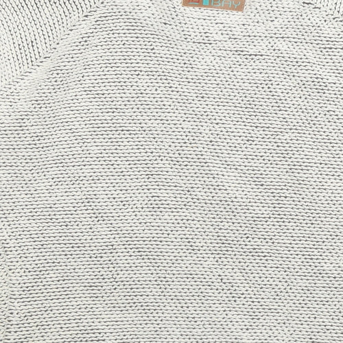 Dock Bay Womens White Cotton Pullover Sweatshirt Size 16 Pullover