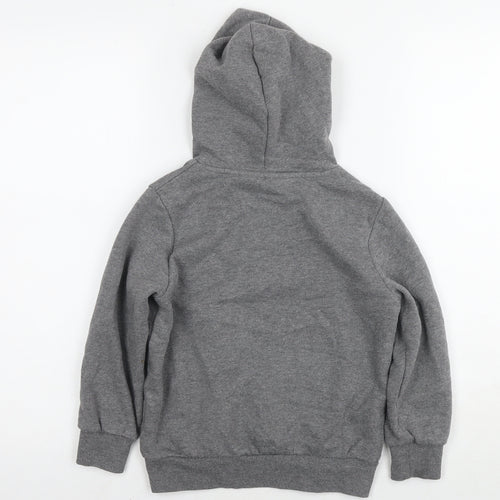 Duffs Boys Grey Cotton Pullover Hoodie Size 5-6 Years Pullover - Logo