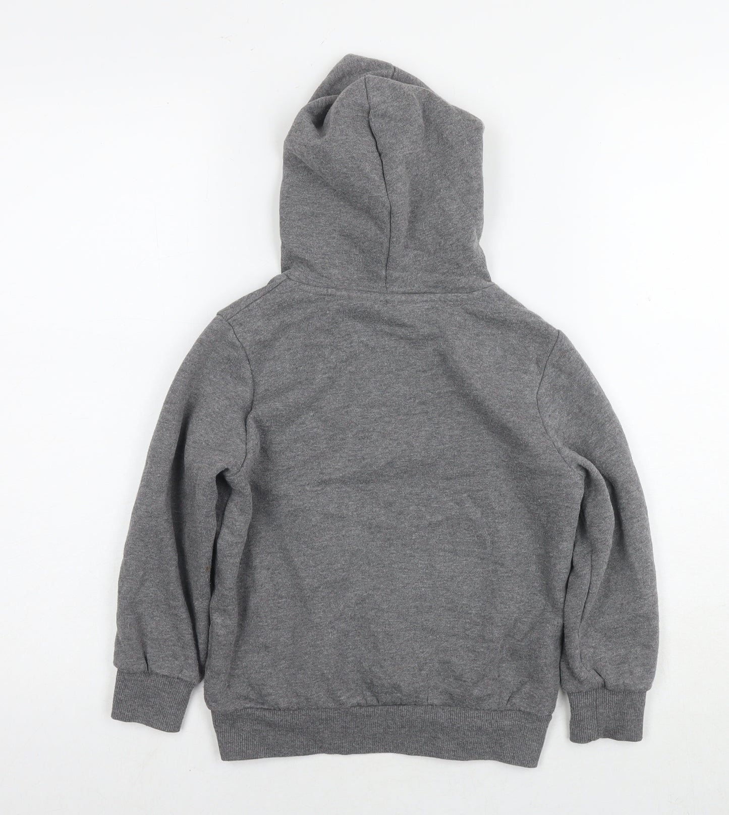 Duffs Boys Grey Cotton Pullover Hoodie Size 5-6 Years Pullover - Logo