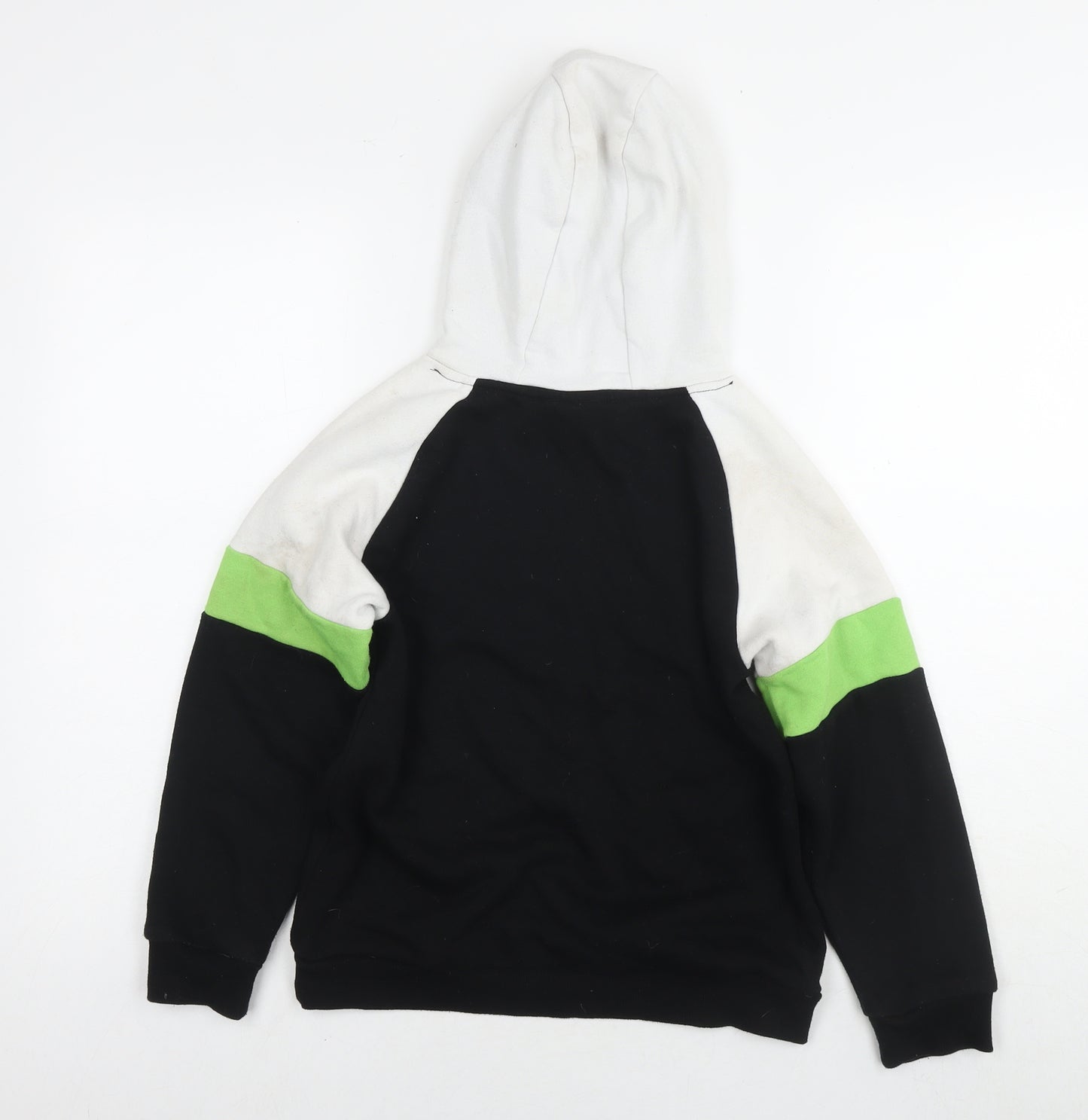 Xbox Boys Black Colourblock Cotton Pullover Hoodie Size 8-9 Years Pullover - Logo