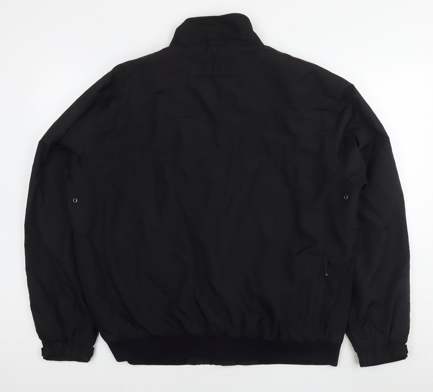 Maine Mens Black Bomber Jacket Jacket Size L Zip