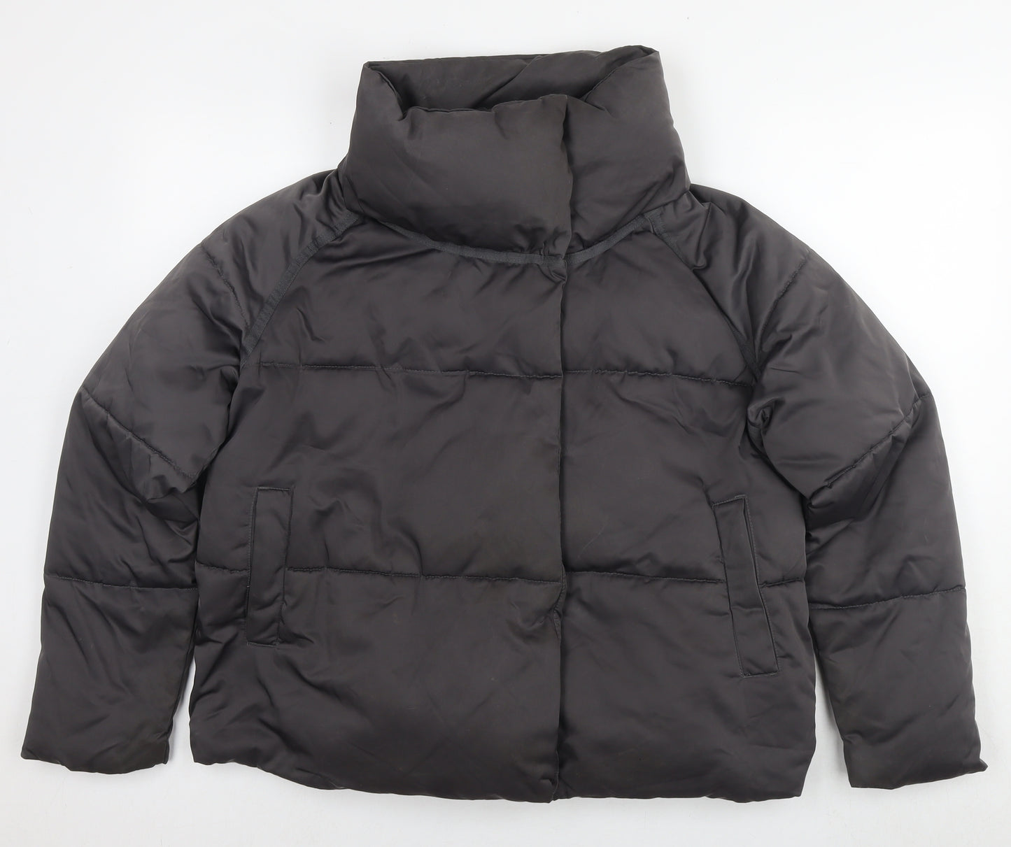 NEXT Womens Grey Puffer Jacket Jacket Size 12 Zip
