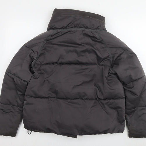NEXT Womens Grey Puffer Jacket Jacket Size 12 Zip