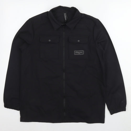 Closure Boys Black Jacket Size 12-13 Years Zip