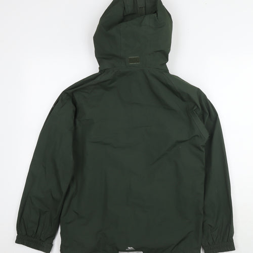 Trespass Boys Green Jacket Size 11-12 Years Zip