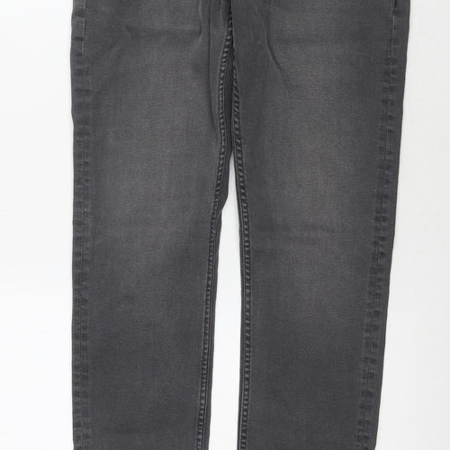Denim & Co. Mens Grey Polyester Blend Skinny Jeans Size 30 in L30 in Regular Zip