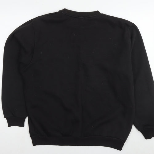 Slazenger Womens Black Polyester Pullover Sweatshirt Size L Pullover