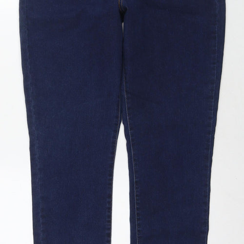 Levi's Womens Blue Cotton Skinny Jeans Size 32 in L32 in Regular Zip