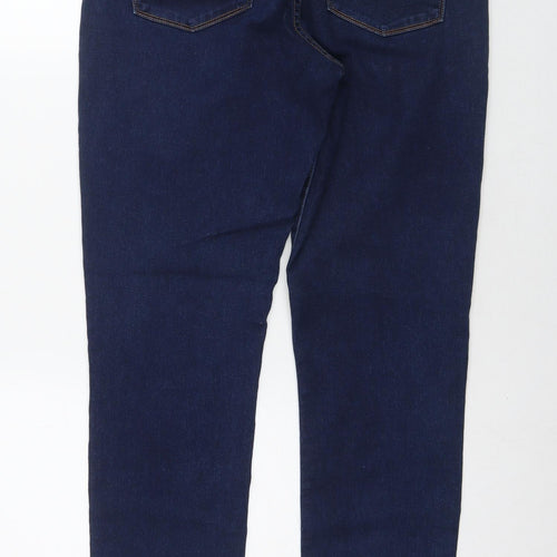 Levi's Womens Blue Cotton Skinny Jeans Size 32 in L32 in Regular Zip