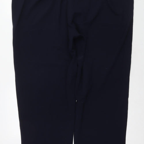 Dressbarn Womens Blue Polyester Trousers Size 20 L30 in Regular