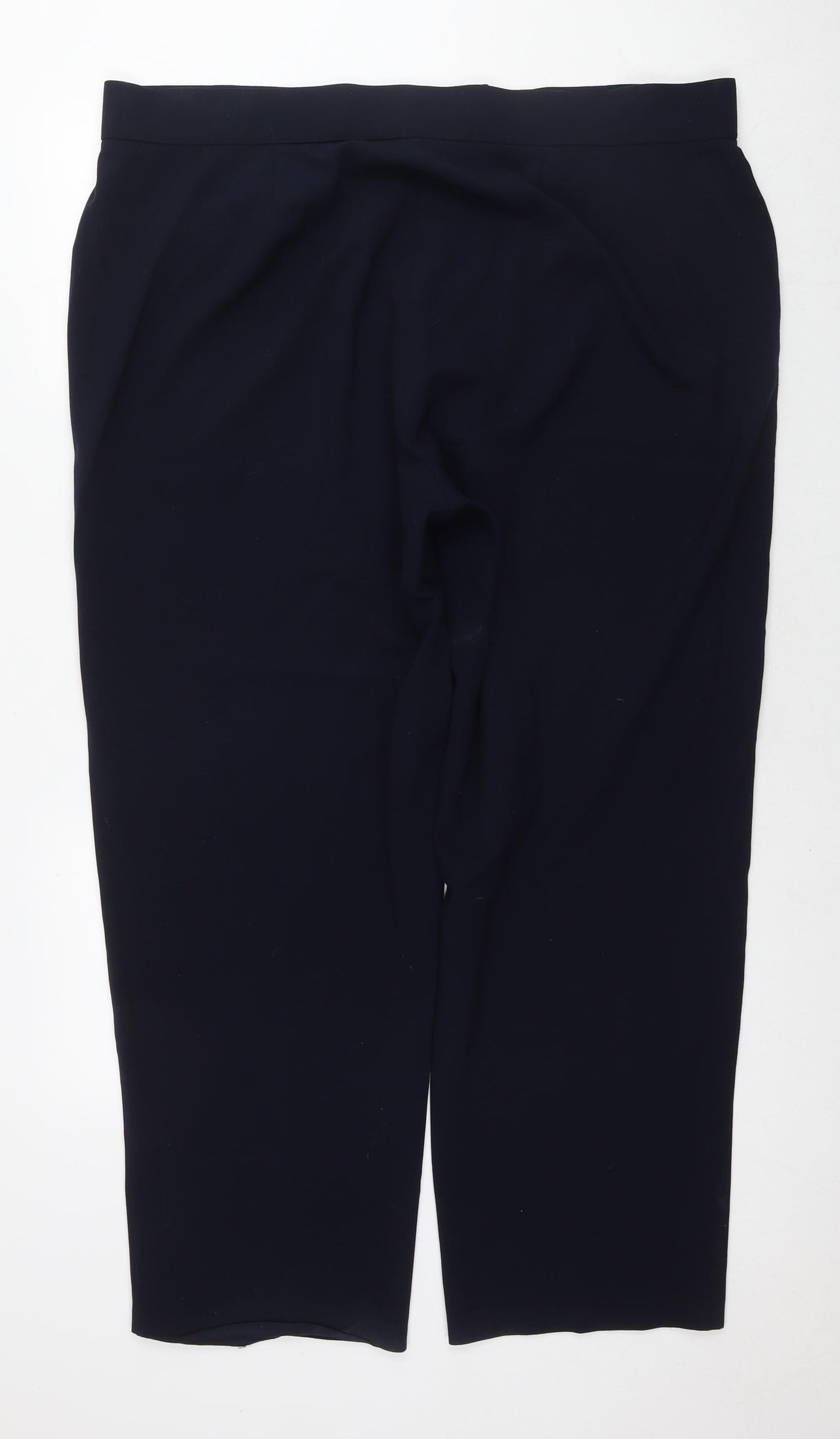 Dressbarn Womens Blue Polyester Trousers Size 20 L30 in Regular