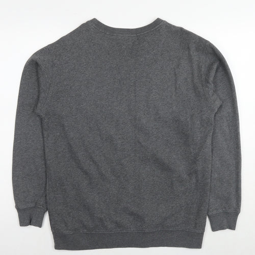 PINK Womens Grey Cotton Pullover Sweatshirt Size S Pullover