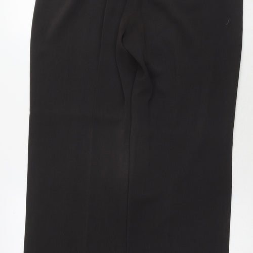 Planet Womens Brown Acetate Trousers Size 10 L30 in Regular Zip