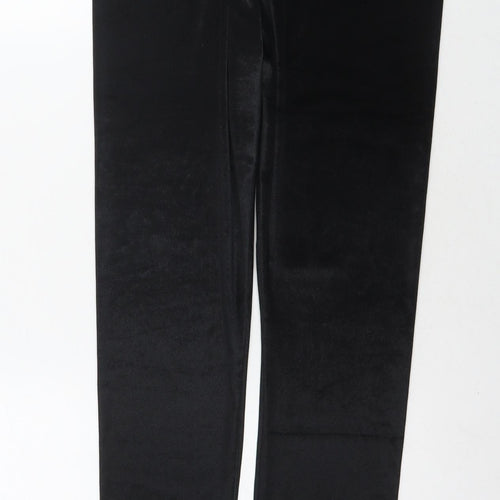 New Look Womens Black Polyester Trousers Size 14 L26 in Regular