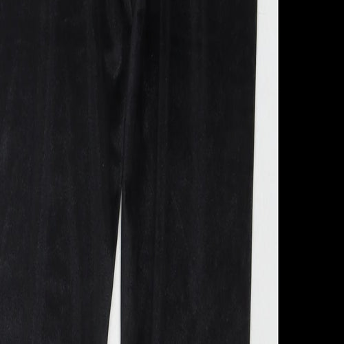 New Look Womens Black Polyester Trousers Size 14 L26 in Regular