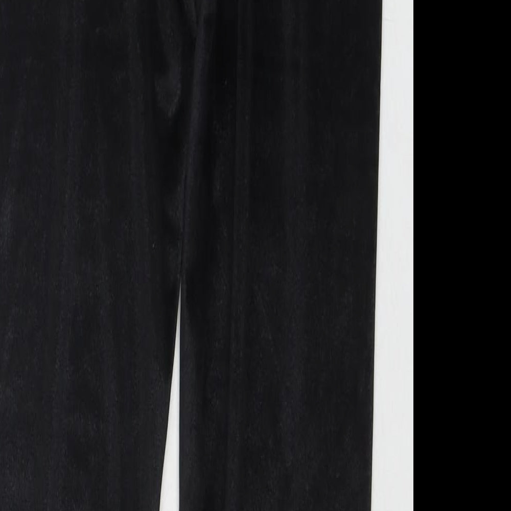 New Look Womens Black Polyester Trousers Size 14 L26 in Regular