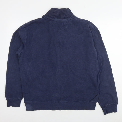 GANT Mens Blue Cotton Full Zip Sweatshirt Size XL