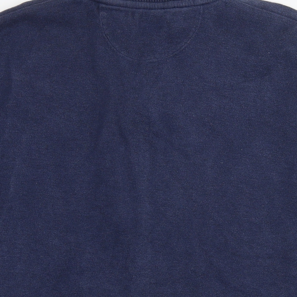 GANT Mens Blue Cotton Full Zip Sweatshirt Size XL