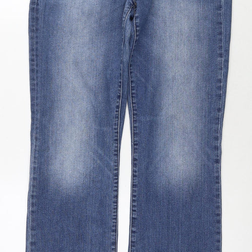 Gap Womens Blue Cotton Bootcut Jeans Size 30 L30 in Regular Zip