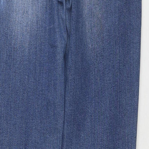 Gap Womens Blue Cotton Bootcut Jeans Size 30 L30 in Regular Zip