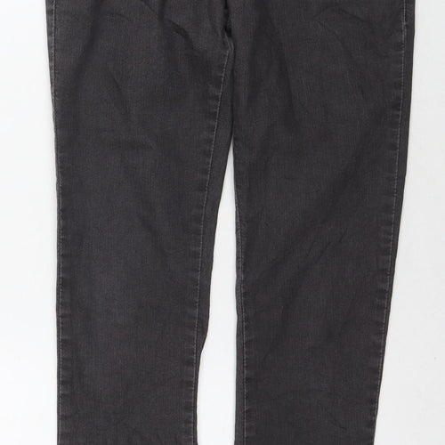 Ice Blue Womens Grey Cotton Skinny Jeans Size 27 in L26 in Regular Zip