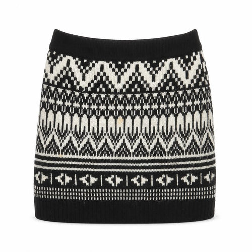 Miss Selfridge Womens Black Geometric Acrylic A-Line Skirt Size 8