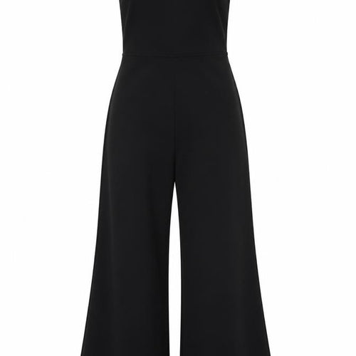 Miss Selfridge Womens Black Polyester Jumpsuit One-Piece Size 10 L31 in Zip