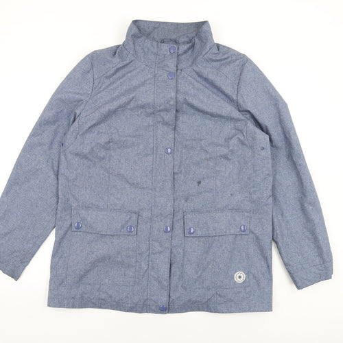 Maine Womens Blue Jacket Coat Size 16 Zip