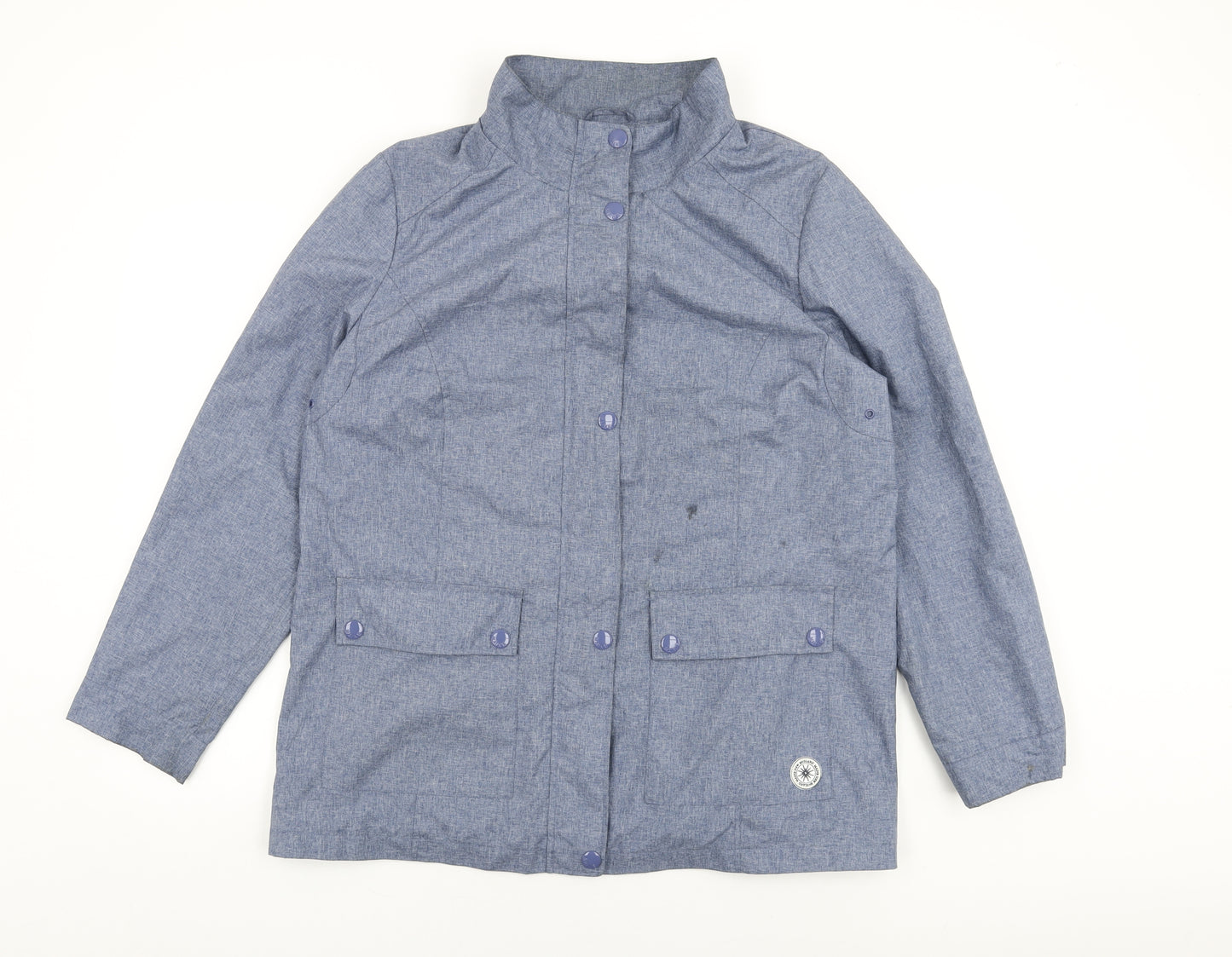 Maine Womens Blue Jacket Coat Size 16 Zip