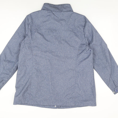 Maine Womens Blue Jacket Coat Size 16 Zip