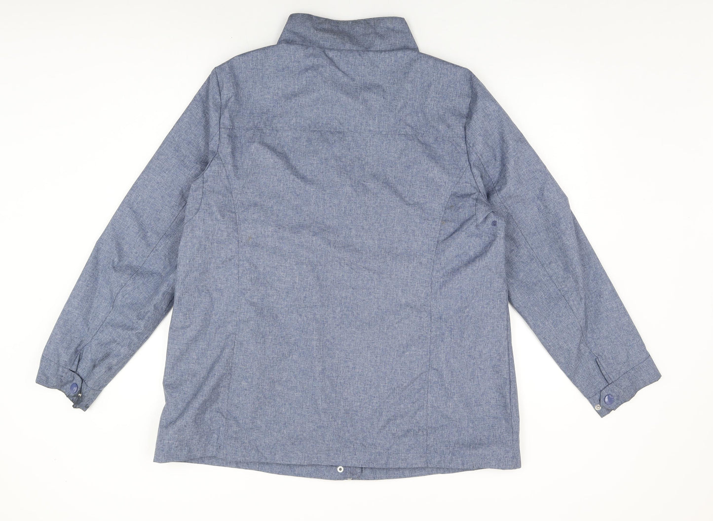 Maine Womens Blue Jacket Coat Size 16 Zip