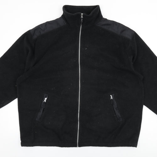 PFM Sport Mens Black Polyester Full Zip Sweatshirt Size 2XL