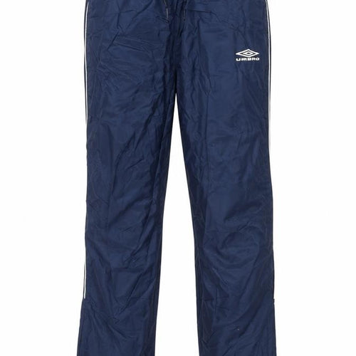 Umbro Girls Blue Nylon Jogger Trousers Size 12 Years L28 in Regular Drawstring
