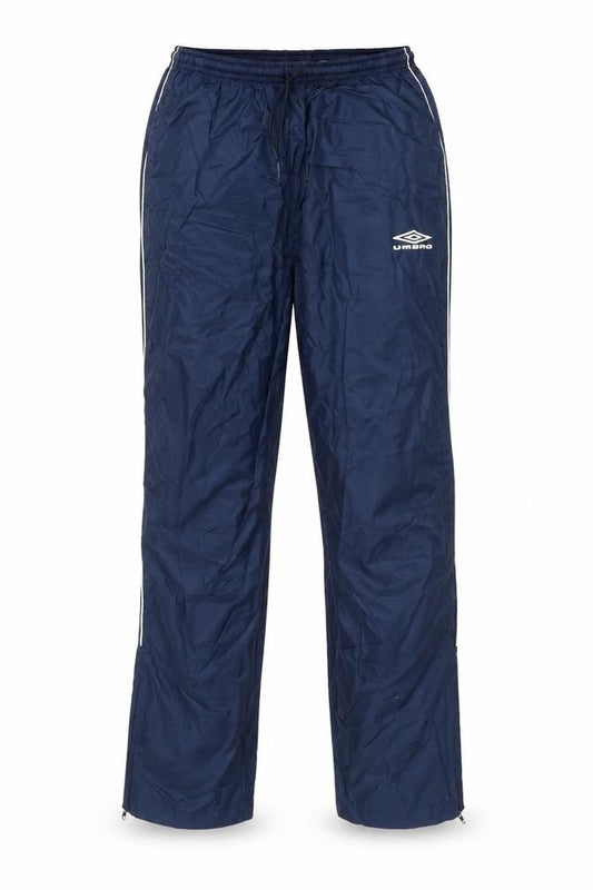 Umbro Girls Blue Nylon Jogger Trousers Size 12 Years L28 in Regular Drawstring