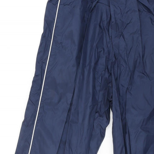 Umbro Girls Blue Nylon Jogger Trousers Size 12 Years L28 in Regular Drawstring