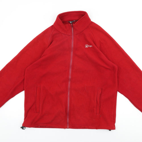 Hi Gear Womens Red Polyester Full Zip Sweatshirt Size S Zip