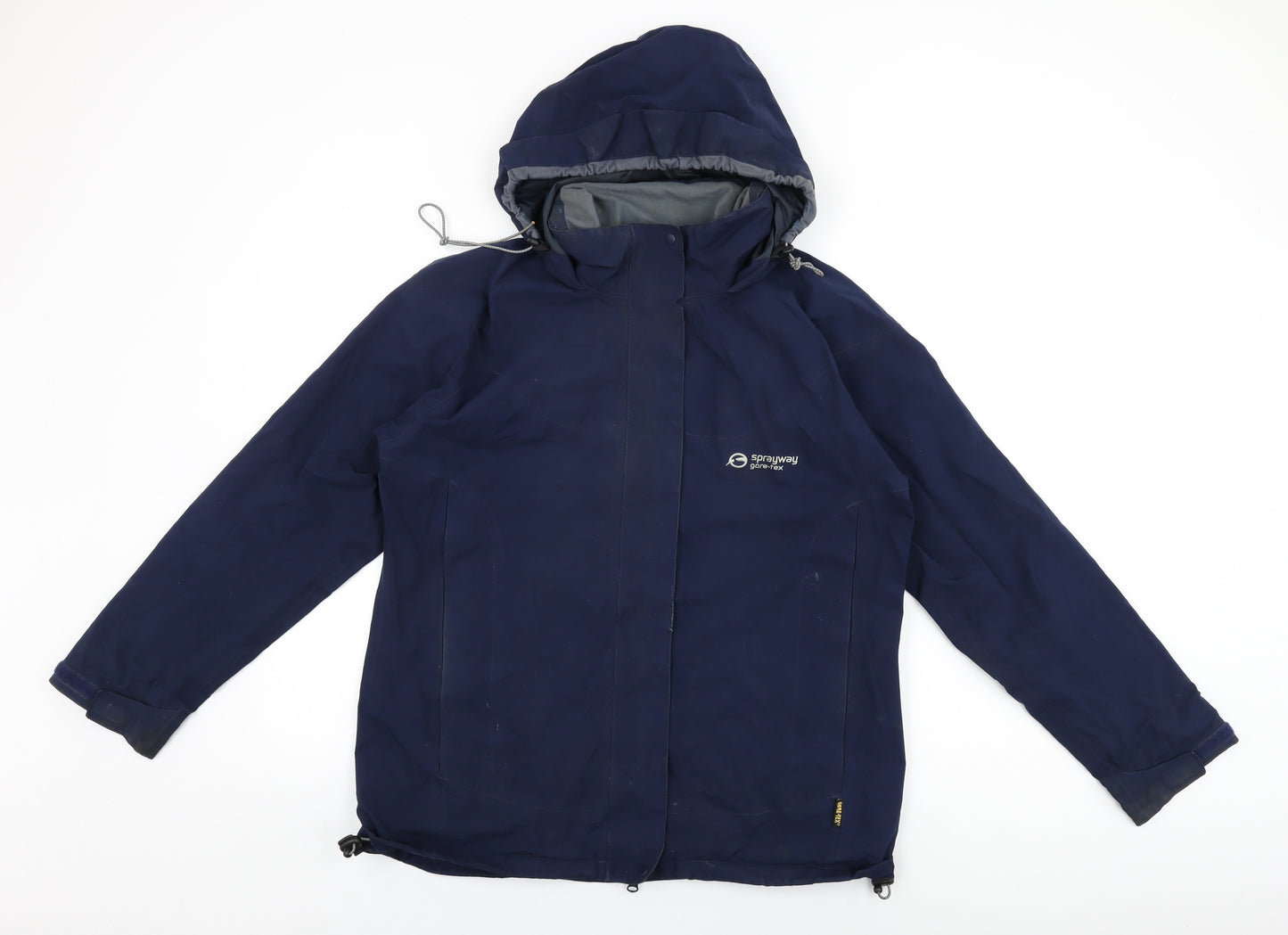 Sprayway Womens Blue Rain Coat Coat Size 14 Zip