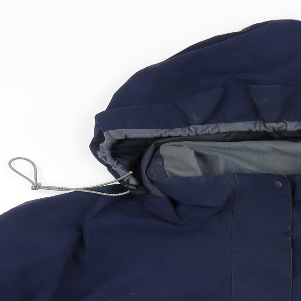 Sprayway Womens Blue Rain Coat Coat Size 14 Zip