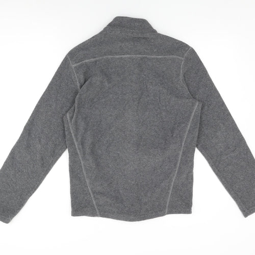 DECATHLON Womens Grey Polyester Full Zip Sweatshirt Size M Zip
