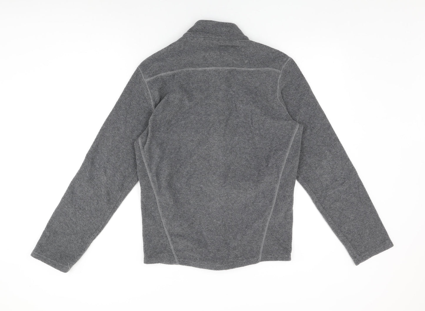 DECATHLON Womens Grey Polyester Full Zip Sweatshirt Size M Zip