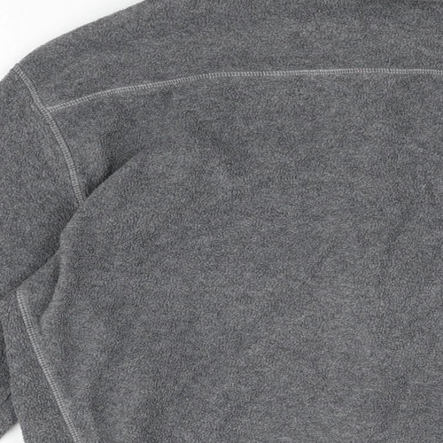 DECATHLON Womens Grey Polyester Full Zip Sweatshirt Size M Zip